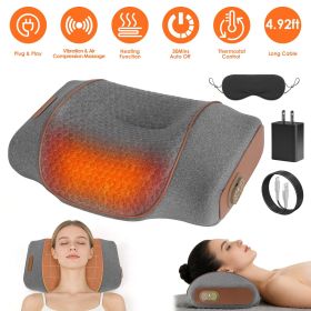 3-in-1 Neck Massager Pillow Ergonomic Massager with Heating Vibration Air Compression 30Min Timer for Neck Back Shoulder Pain Relief