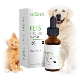CBD Oil Tincture for Dogs (CBD2HEAL) (Dosages: 150mg, Flavours: Original)
